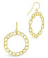 ფოტო #1 პროდუქტის Women's Chain Link Circle Dangle Earrings