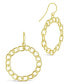 Women's Chain Link Circle Dangle Earrings