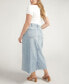 ფოტო #5 პროდუქტის Plus Size Front-Slit Midi Jean Skirt