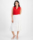 Petite Pull-On Tiered Midi Skirt