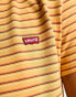 Levi's stripe logo tee in orange