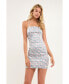 ფოტო #2 პროდუქტის Women's Floral Satin Mini Dress