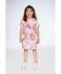 ფოტო #2 პროდუქტის Girl French Terry Dress Multicolor Swirl Print - Toddler|Child