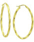 Oval Twist Small Hoop Earrings, 15mm, Created for Macy's