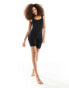 Фото #3 товара Vero Moda scoop neck seamless body suit in black