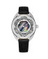 ფოტო #1 პროდუქტის Women's Black Leather Strap Watch 38mm