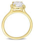 ფოტო #3 პროდუქტის Moissanite in 10K Gold Oval Solitaire Engagement Ring