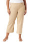 ფოტო #1 პროდუქტის Plus Size Shape Effect Wide-Leg Cropped Pants