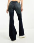 Фото #4 товара Weekday Flame low waist flared jeans in swamp blue wash