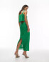 Фото #2 товара Topshop co-ord sequin maxi skirt in green