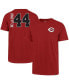 Фото #1 товара Men's Elly De La Cruz Red Cincinnati Reds Name and Number T-shirt