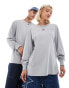 Dickies newington long sleeved t-shirt in washed grey