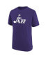 Big Boys NBA Purple Utah Jazz 2023/24 Classic Edition Authentic Pregame Shooting T-shirt