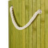 3 x Wäschekorb Bambus rund grau