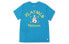 Фото #1 товара MLB 涂鸦印花圆领短袖T恤 男女同款 蓝色 / Футболка MLB T T-Shirt