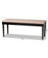 Giovanni Modern and Contemporary Fabric Upholstered Dining Bench