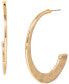 Фото #1 товара Серьги Style & Co Gold-Tone Oval Hoop