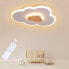 Фото #1 товара Светильник потолочный облака FANLG LED, Дерево, Dimmable, 3000 К - 6000 К, 40 см 20 Вт, Современные светодиодные потолочные светильники для детской комнаты, детской, спальни, гостиной [Класс энергии A+]