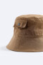 Bucket hat with pocket