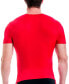Фото #2 товара Men's Compression Activewear Short Sleeve V-Neck T-shirt