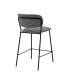 Фото #3 товара Carlo Faux Leather and Metal Counter Height Bar Stool
