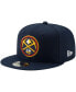 Men's Navy Denver Nuggets official Team Color 9Fifty Adjustable Snapback Hat