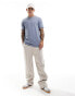 Фото #1 товара French Connection textured t-shirt in light blue melange