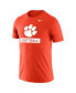 Men's Orange Clemson Tigers Softball Drop Legend Performance T-shirt