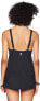 Фото #2 товара TYR Women's 183975 Solid V Neck Sheath One Piece Swimsuit Black Size 8