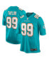 Men's Jason Taylor Aqua Miami Dolphins Game Retired Player Jersey