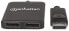 Фото #9 товара Разветвитель DisplayPort 1.2 на 2 порта с функцией MST - 4K@30Hz - питание через USB-A - функция видеостены - черный - гарантия 3 года - упаковка блистер - DisplayPort - 2x DisplayPort - 3840 x 2160 пикселей - черный - пластик - 4K Ultra HD - Manhattan