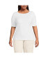 Фото #1 товара Plus Size Supima Cotton T-shirt