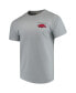 Фото #4 товара Men's Gray Arkansas Razorbacks Comfort Colors Campus Scenery T-shirt