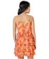 ფოტო #2 პროდუქტის Big Girls Floral-Print Chiffon Ruffle Dress