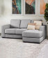 Фото #9 товара Elizabeth 85" Stain-Resistant Fabric Reversible Sofa Chaise Sectional