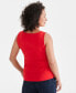 Фото #2 товара Women's Cotton Square-Neck Tank Top, Created for Macy's