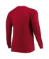 Фото #3 товара Men's Crimson Alabama Crimson Tide Big and Tall Two-Hit Long Sleeve T-shirt