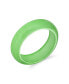 Good Luck Energy Smooth Stackable Natural Dyed Green Jade Band Ring