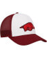 Фото #4 товара Men's White, Cardinal Arkansas Razorbacks Freshman Trucker Adjustable Hat
