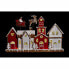 Фото #3 товара Новогоднее украшение DKD Home Decor дом Белый Красный Смола 41 x 7,5 x 27 cm