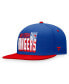 Men's Blue, Red New York Rangers Heritage Retro Two-Tone Snapback Hat