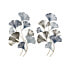 Фото #1 товара Настенный декор DKD Home Decor 51 x 4 x 90 cm Серый Синий Позолоченный современный Лист растения (2 штук)
