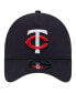 Фото #4 товара Men's Navy Minnesota Twins Team Color A-Frame 9Forty Adjustable Hat