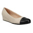 Easy Spirit Gracey Square Toe Wedge Pumps Womens Beige, Black Dress Casual E-GRA