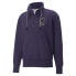 Фото #1 товара Puma Ami X Half Zip Crew Neck Sweatshirt Mens Purple 53599389