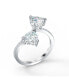 ფოტო #3 პროდუქტის Attract Soul Heart Rhodium Plated Ring