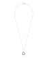 Macy's cultured Freshwater Pearl (8mm) & Diamond (1/10 ct. tw.) Halo Pendant in Sterling Silver