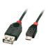 Фото #3 товара Кабель USB 2.0 Lindy Micro-B / A OTG - 1м - 1 м - Micro-USB B - USB A - USB 2.0 - Мужской/Женский - Черный