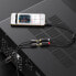 Kabel przewód przejściówka audio jack 3.5mm męski - 2x RCA żeński 0.25m szary