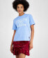 ფოტო #1 პროდუქტის Women's Vintage Varsity Cotton T-Shirt